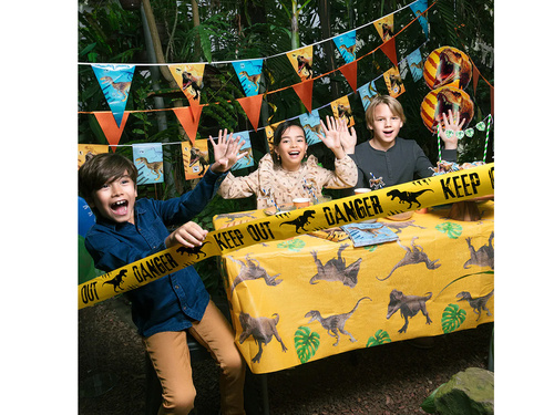 Baner flagi papierowy T-Rex - 3 m - 1 szt.