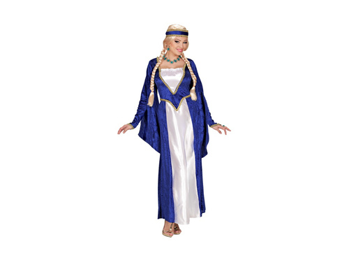 Strój Królowa renesansu welurowa (niebieska)