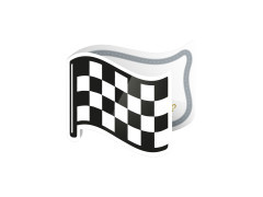 Zaproszenia urodzinowe Wyścigówki - 6 szt.