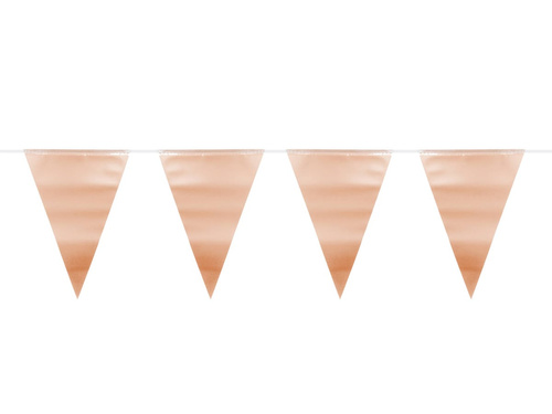 Baner flagi metaliczny złoty róż - 6 m - 1 szt.