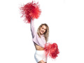 Pompon cheerleaderki czerwony - 1 szt.