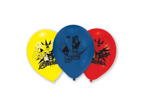 Balony urodzinowe Avengers - 23 cm - 6 szt.