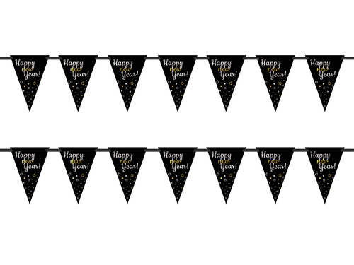 Baner wiszący flagi Happy New Year - 5 m