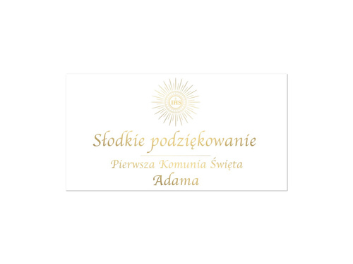 Naklejki personalizowane na pudełka na ciasto - 30 szt.