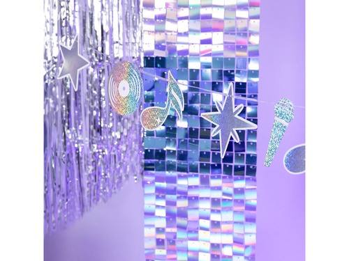 Girlanda Silver Disco - 1 szt.