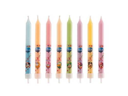 Świeczki klasyczne Myszka Mickey i przyjaciele - 8 szt.
