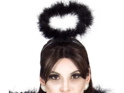 Opaska aureolka czarna - 1 szt.