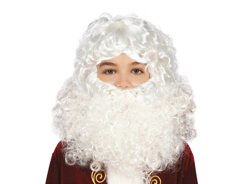 Peruka i broda Święty Mikołaj dla dzieci
