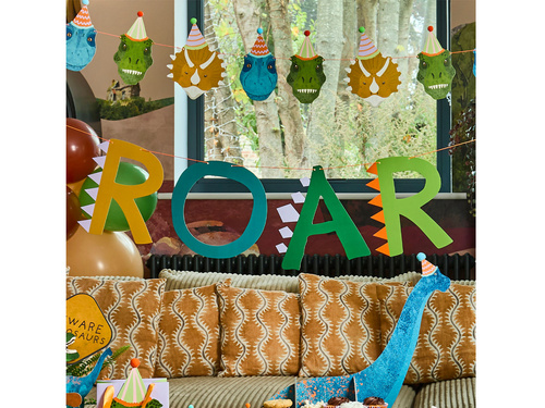 Girlanda urodzinowa Dinozaury - 400 cm - 1 szt.