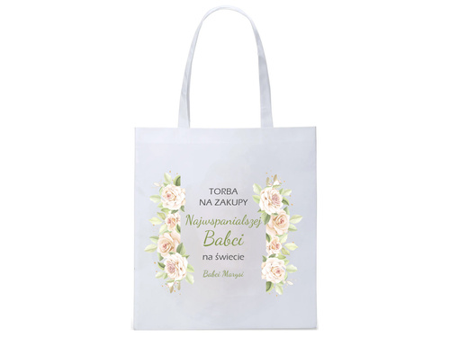 Torba na zakupy z imieniem na dzień babci - 1 szt.