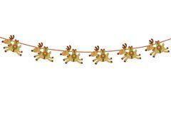 Girlanda kreatywna Renifery na Boże Narodzenie - 250 cm - 1 szt.