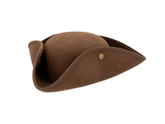 Brązowy kapelusz Pirata - 1 szt.