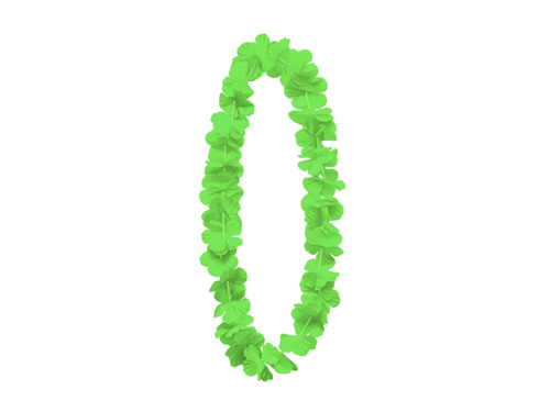 Naszyjnik hawajski zielony - 100 cm - 1 szt.