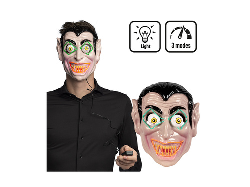 Maska LED Hrabia wampir