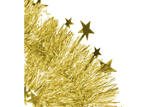 Łańcuch z gwiazdkami złoty - 200 cm - 1 szt.