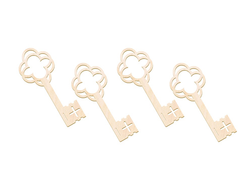 Klucze do wróżb z wosku - 13 cm - 4 szt.