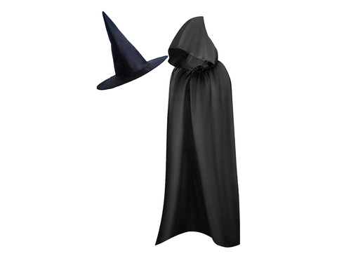 Zestaw czarownica - czarny - 1 op.