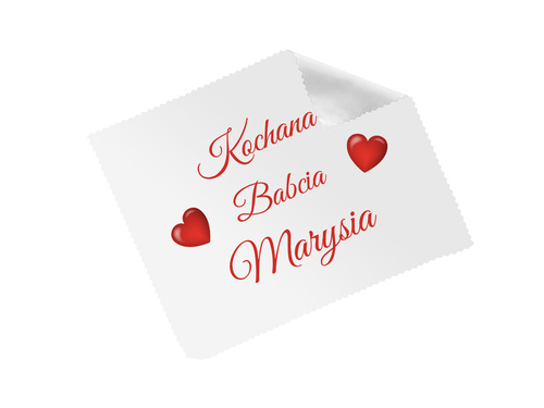 Ściereczka do okularów z imieniem na dzień babci - 1 szt.