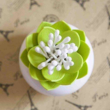 Pojemnik na pałeczki i wykałaczki Lotos - zielony