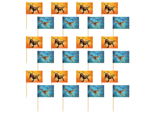 Pikery na muffiny T-Rex - 24 szt.