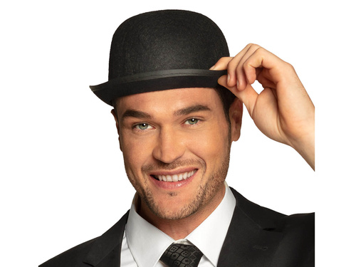 Kapelusz melonik czarny - 1 szt.