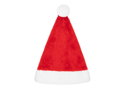 Czapka Mikołaja pluszowa - 1 szt.