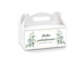 Personalizowane pudełka na ciasto z eukaliptusem - 6 szt.