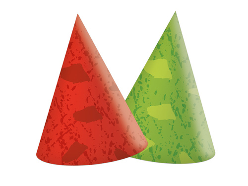 Czapeczki urodzinowe Dino - 6 szt.