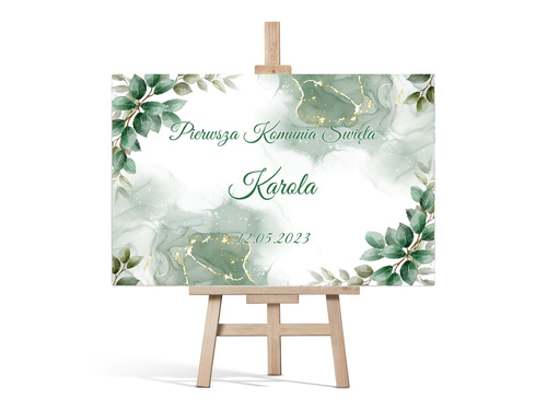 Plakat komunijny personalizowany - I Komunia Święta - 90x60 cm