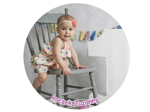 Dekoracyjny opłatek tortowy okrągły z własnym nadrukiem 20cm