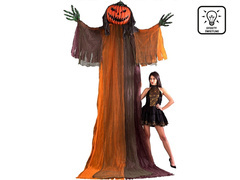 Dekoracja wisząca Dyniowy Potwór ze świecącymi oczami - 360 cm  - 1 szt.