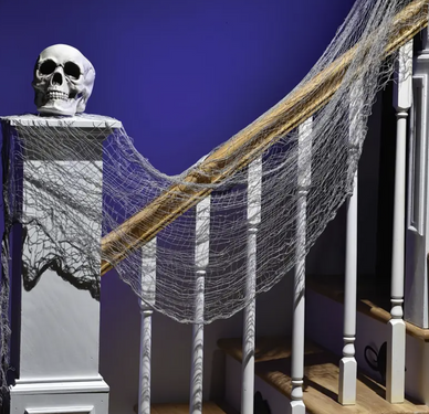 Szara siatka na Halloween - 76 x 300 cm - 1 szt.