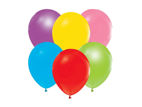 Balony lateksowe pastelowe mix kolorów - 30 cm - 10 szt.