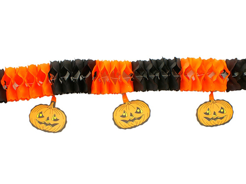 Girlanda na Halloween Straszne Dynie - 300 cm