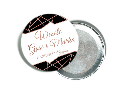 Personalizowane podziękowanie z magnesem na Wesele - 12 szt.
