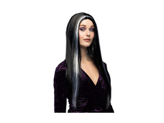 Peruka czarownica czarno-biała