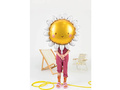 Balon foliowy Uśmiechnięte Słońce - 70 cm - 1 szt.