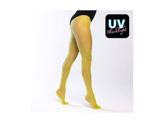 Rajstopy kabaretki neonowe żółte