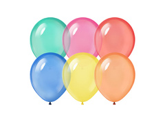 Balony krystaliczne - średnie - mix kolorów - 10 szt.
