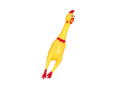 Zabawka gumowy piszczący kurczak - 1 szt.