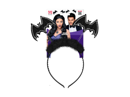 Opaska na głowę z nietoperzem