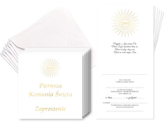 Zaproszenia na I Komunię Świętą - 6 szt.