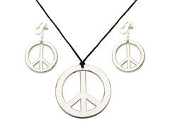 Zestaw Hipisa Pacyfka srebrny