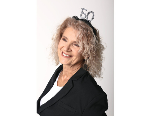 Opaska pięćdziesiątka z falbanką - 1 szt.