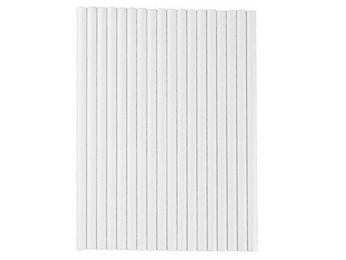 Słomki rurki białe - 18 szt.