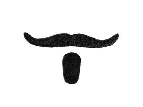 Czarne wąsy i broda Muszkieter - 1 szt.