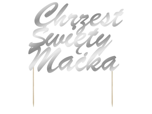 Topper na tort personalizowany Chrzest Święty - 1 szt.