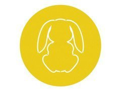 Podstawka pod talerz - Zajączek Wielkanocny - 36 cm - 1 szt.