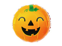 Balon foliowy Dynia na Halloween - 45 cm - 1 szt.
