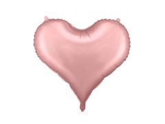 Balon foliowy Serce jasnoróżowe - 61 x 53 cm - 1 szt.